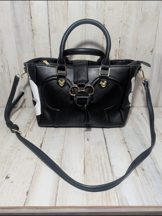 Bioworld Handbags - Bioworld Disney Mickey Mouse Black Medium Purse Shoulder Bag Handbag Polyester